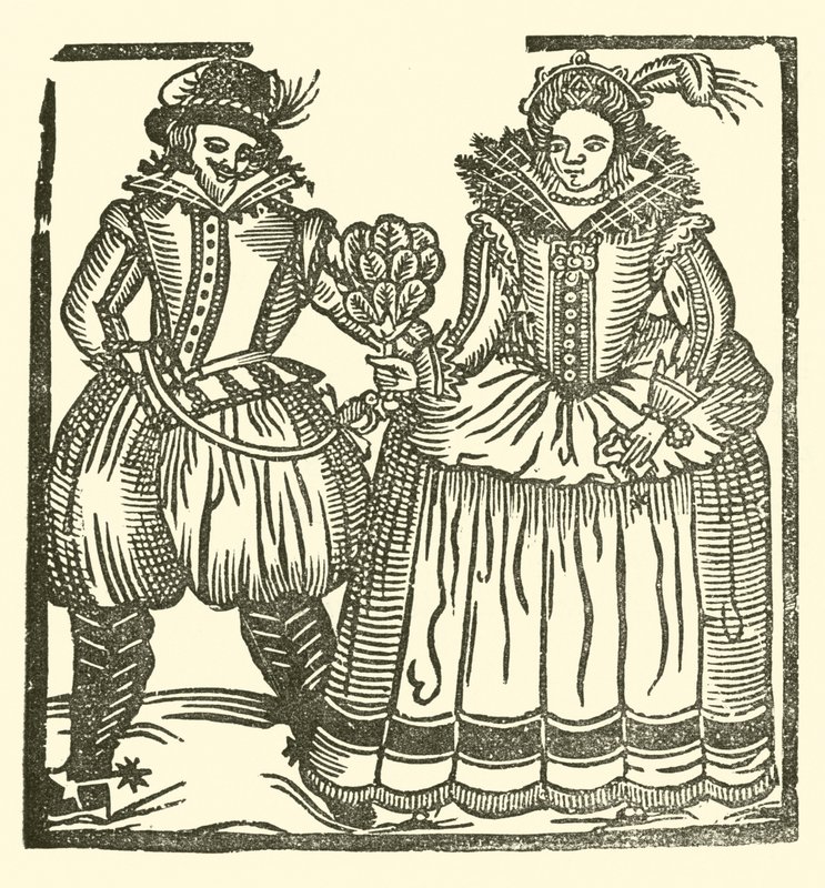 Illustratie voor The Roxburghe Ballads door (after) English School