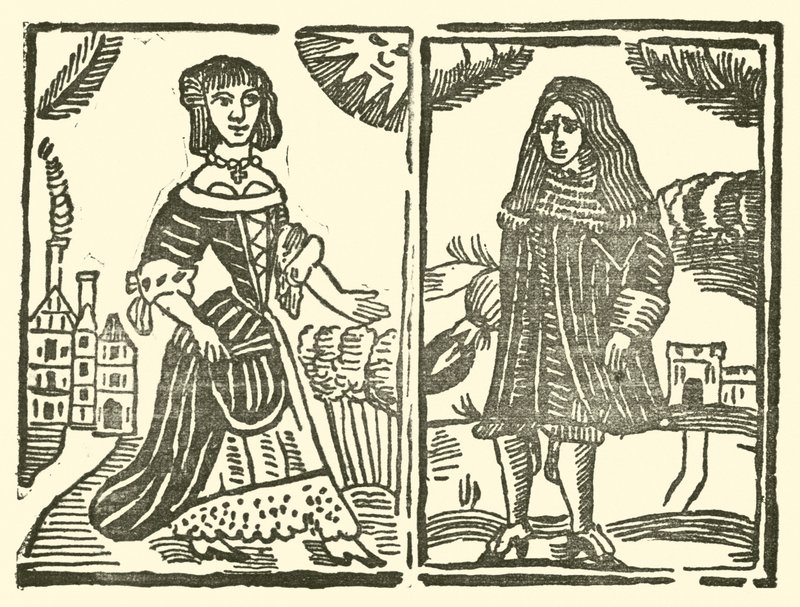 Illustratie voor The Roxburghe Ballads door (after) English School