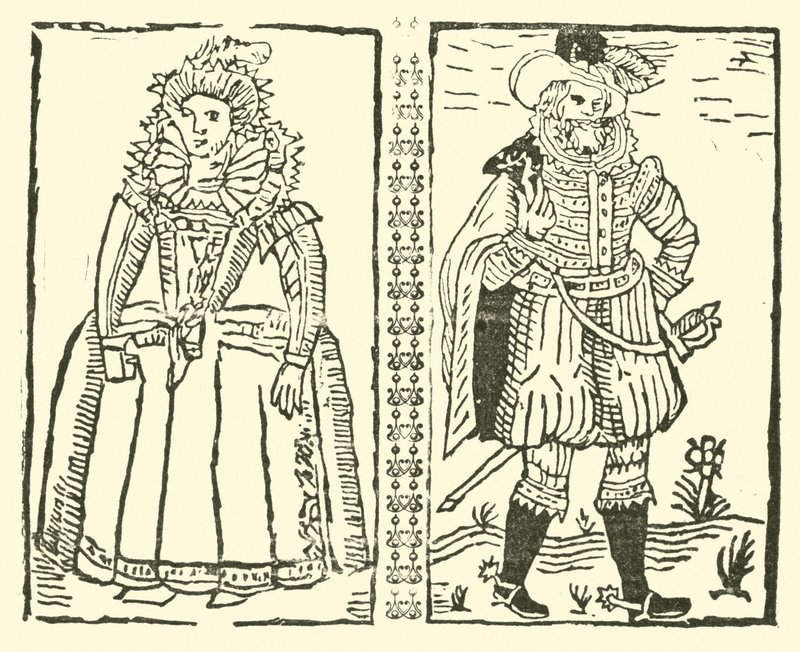 Illustratie voor The Roxburghe Ballads door (after) English School