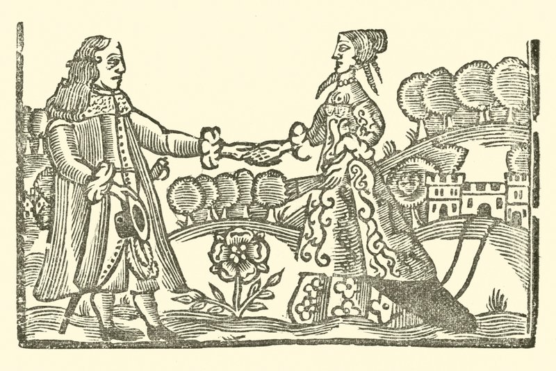 Illustratie voor The Roxburghe Ballads door (after) English School