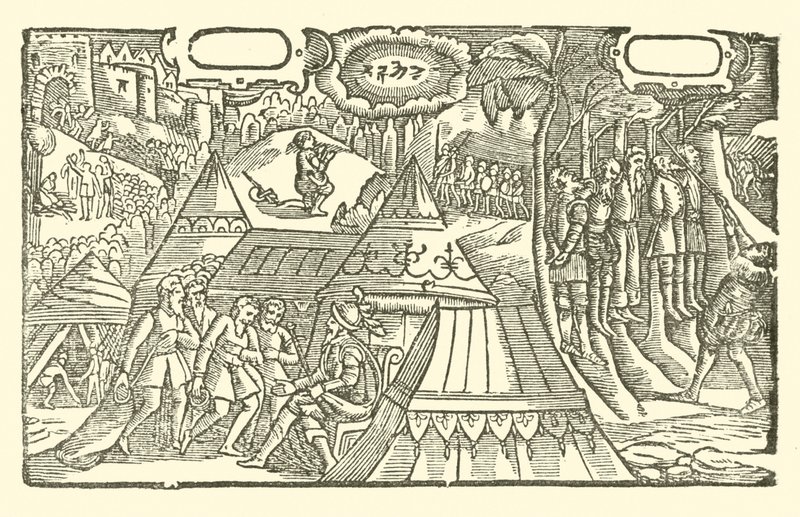 Illustratie voor The Roxburghe Ballads door (after) English School