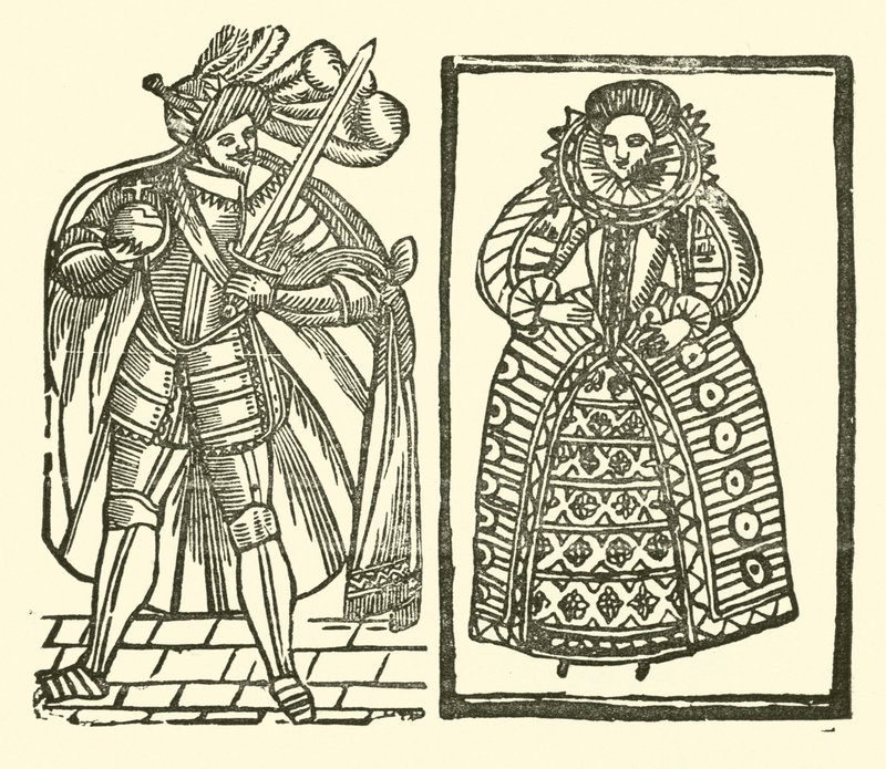 Illustratie voor The Roxburghe Ballads door (after) English School