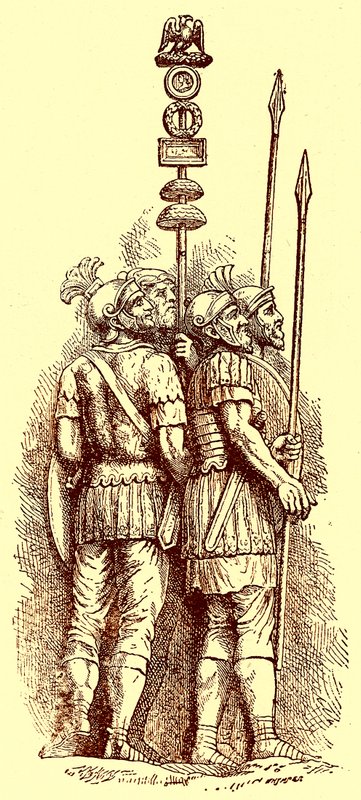 Romeinse soldaten, illustratie voor 
