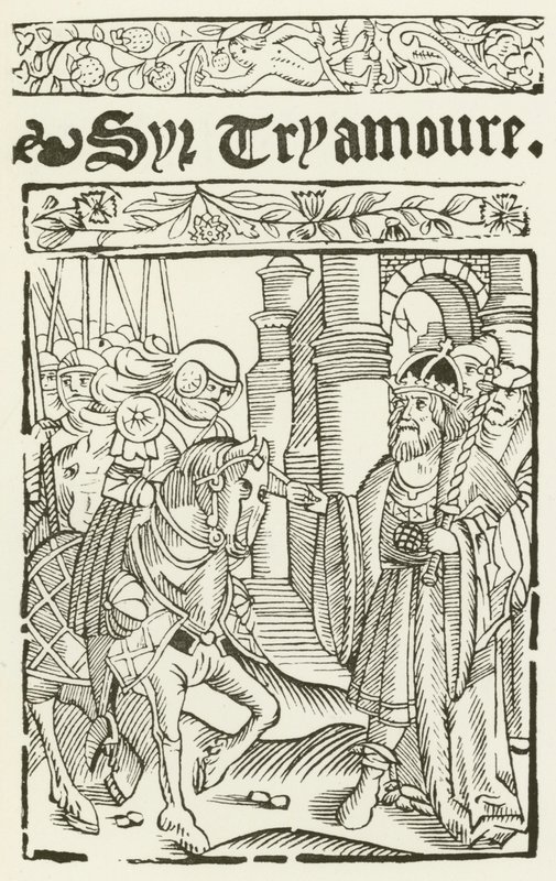 Sir Tryamoure (gravure) door (after) English School