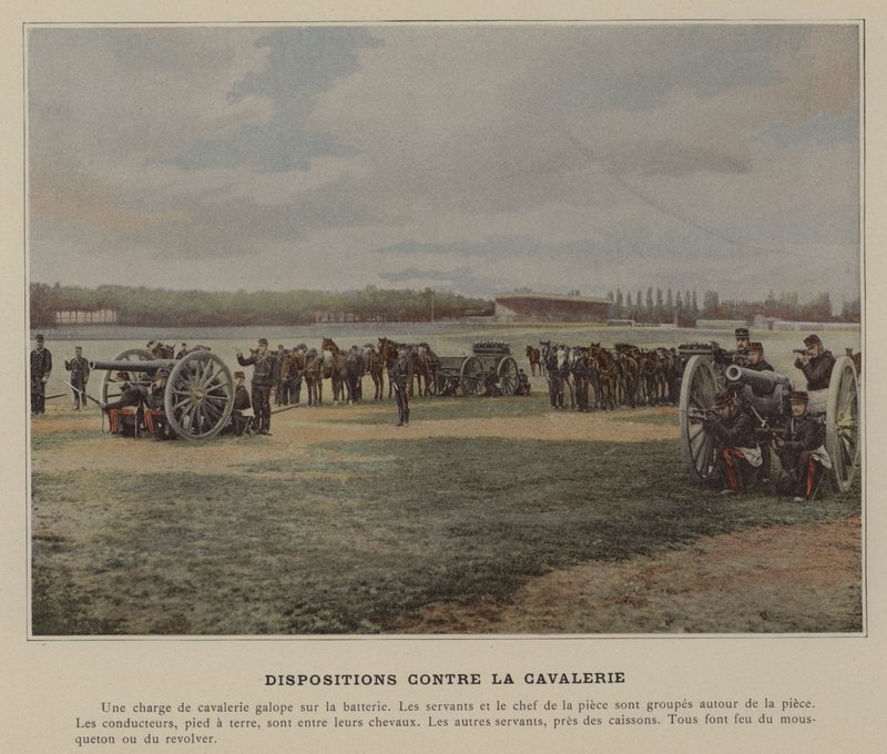 Verdedigingsposities Tegen de Cavalerie door (after) French Photographer