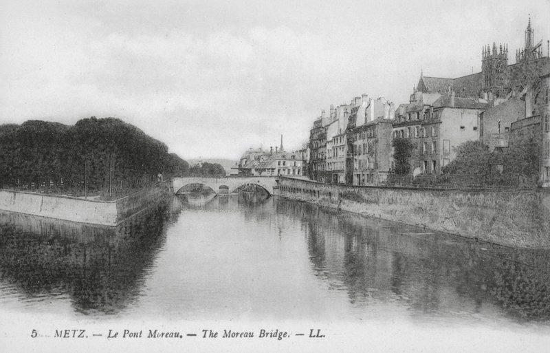Metz: Le Pont Moreau door (after) French Photographer
