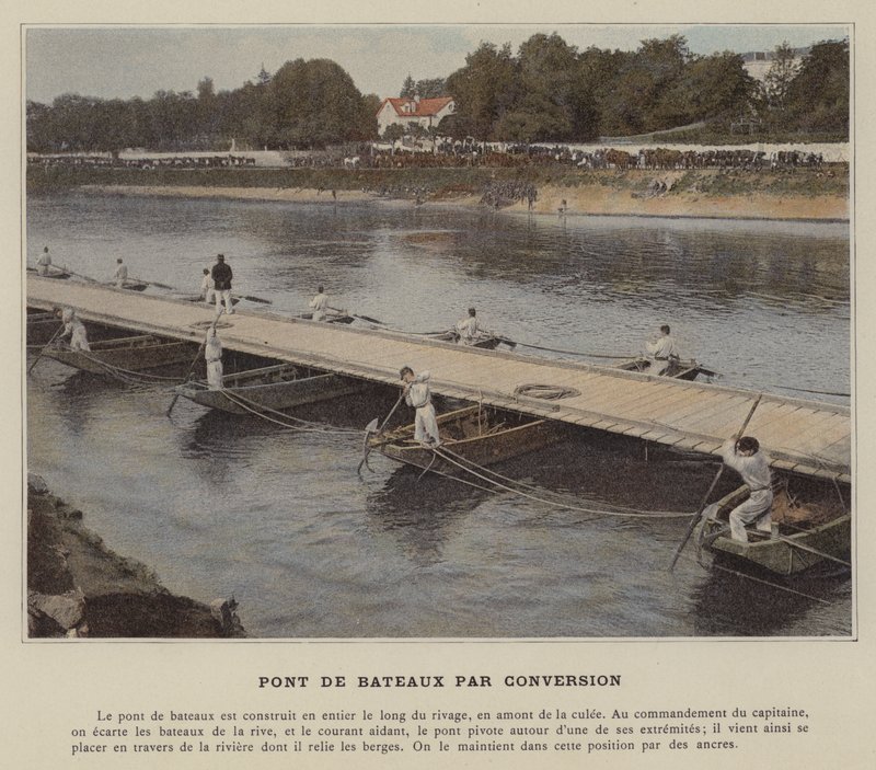 Pont van boten door conversie door (after) French Photographer