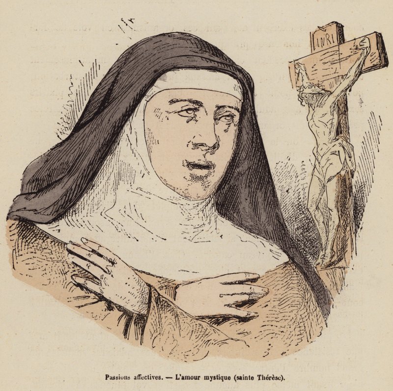 De liefde van St. Theresa voor God door (after) French School