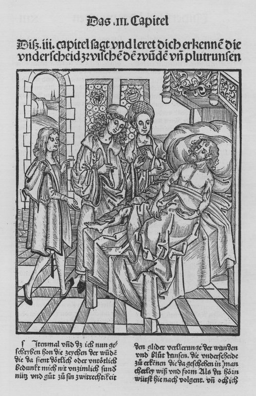 Het boek van Cirurgia door Hieronymus Brunschwig (litho) door (after) German School