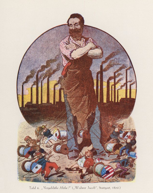 Vergeefse moeite (kleur litho) door (after) German School