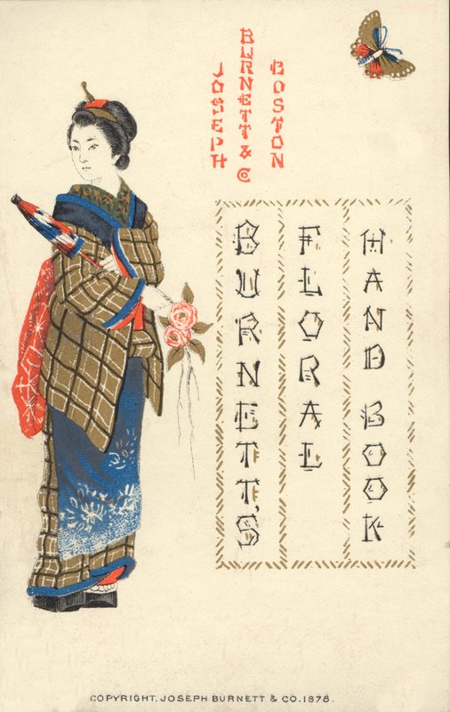 Japanse vrouw, Burnetts Floral Handbook, 1878 door American School