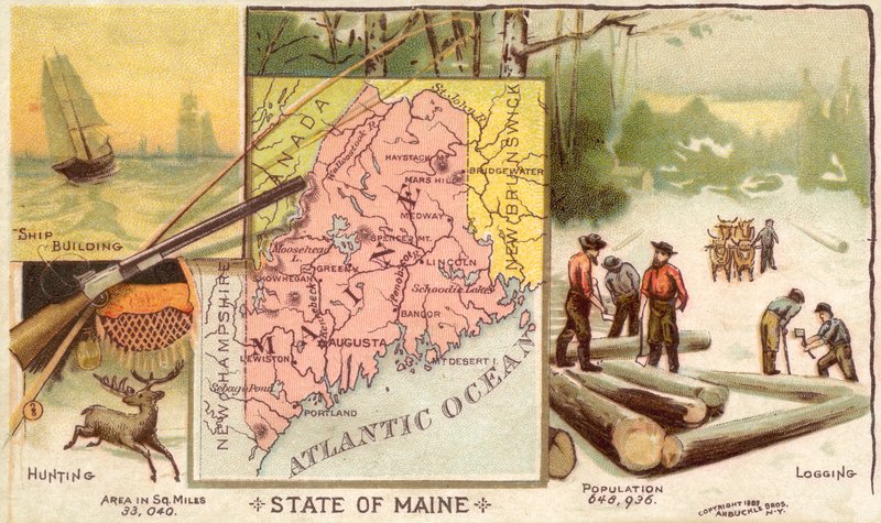 Maine, VS door American School