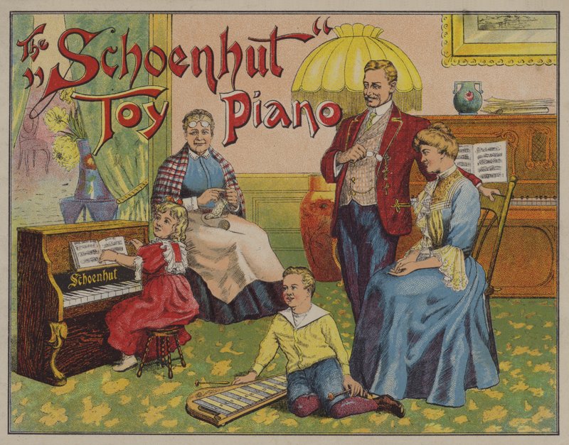De Schoenhut speelgoedpiano door American School
