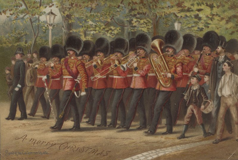 Band van de Coldstream Guards door English School