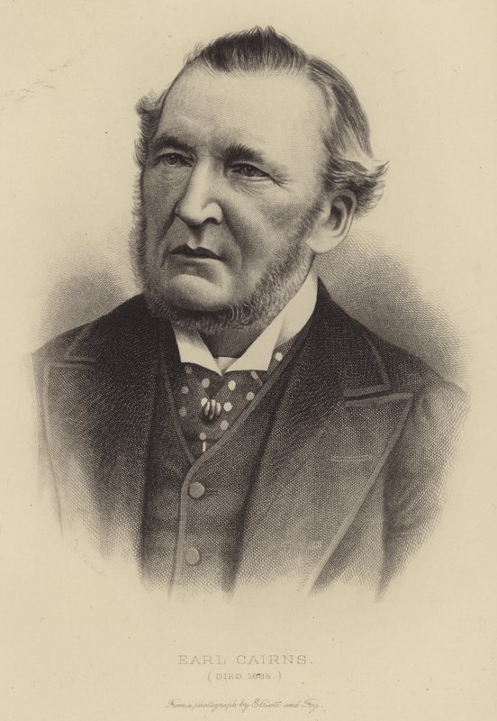 Graaf Cairns, overleden 1885 door English School