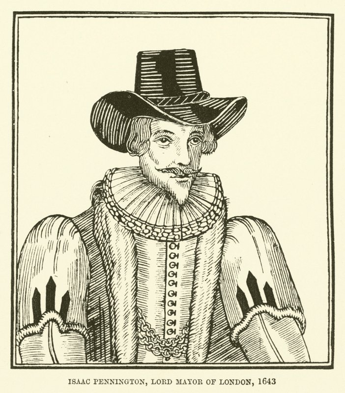 Isaac Pennington, burgemeester van Londen, 1643 door English School