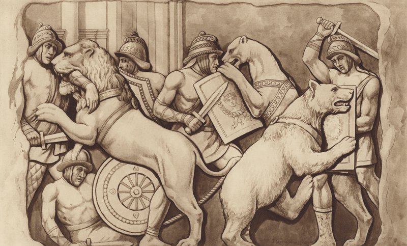 Romeinse gladiatoren door English School