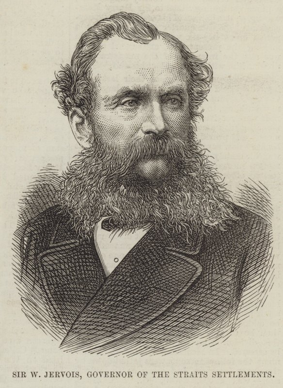 Sir W Jervois, Gouverneur van de Straits Settlements door English School