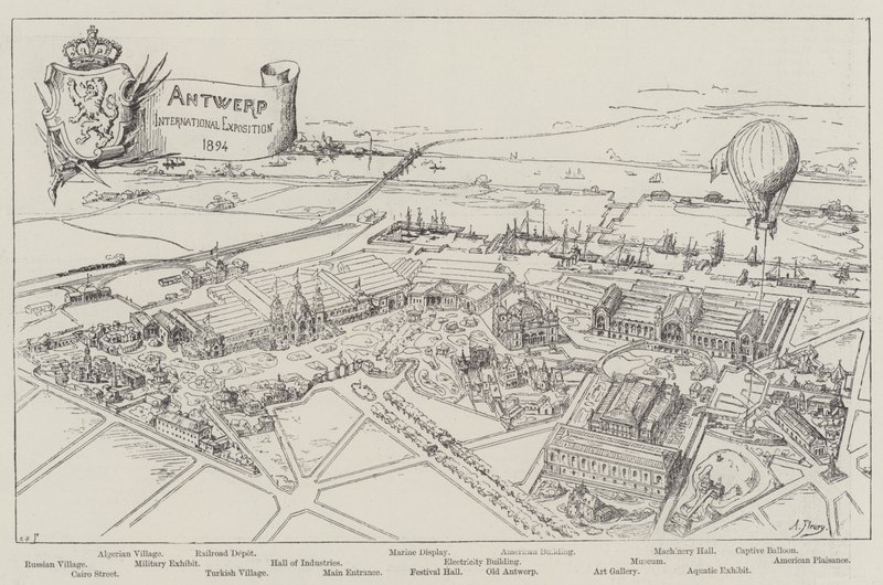 Internationale Tentoonstelling van Antwerpen, 1894 door French School
