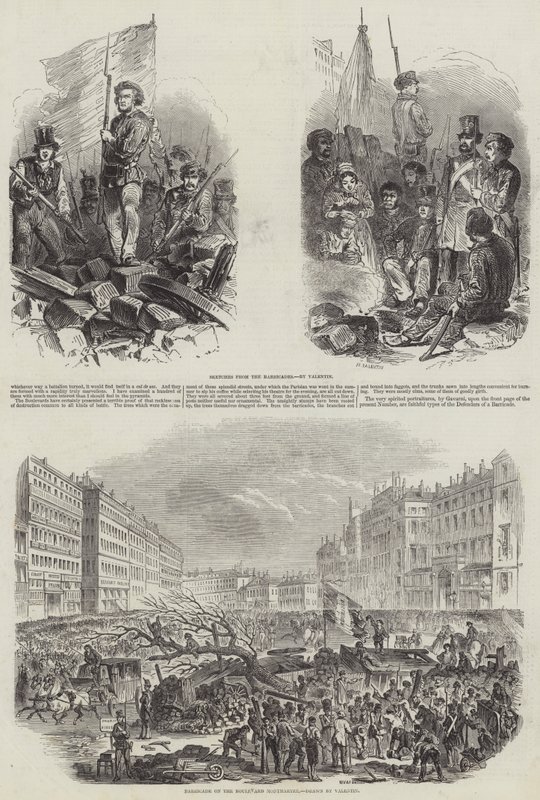 Franse Revolutie van 1848 door French School