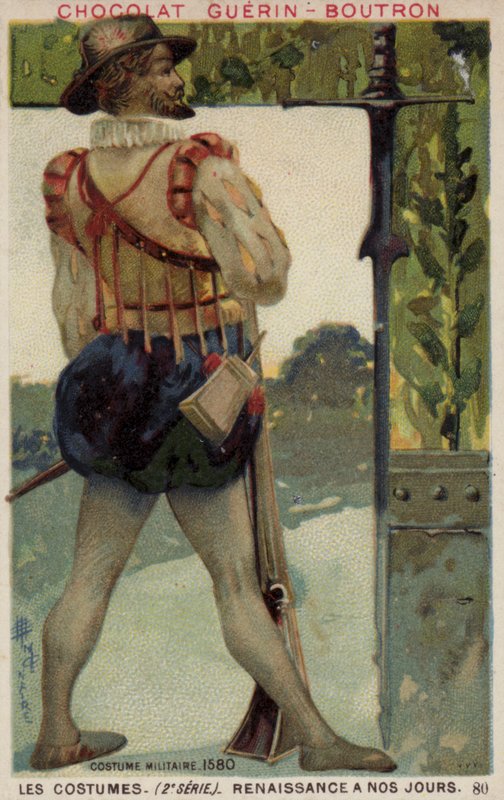 Militaire kostuum, 1580 door French School