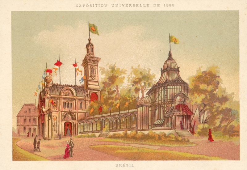Paviljoen van Brazilië, Exposition Universelle 1889, Parijs door French School