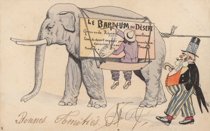 De Barnum van de woestijn door French School
