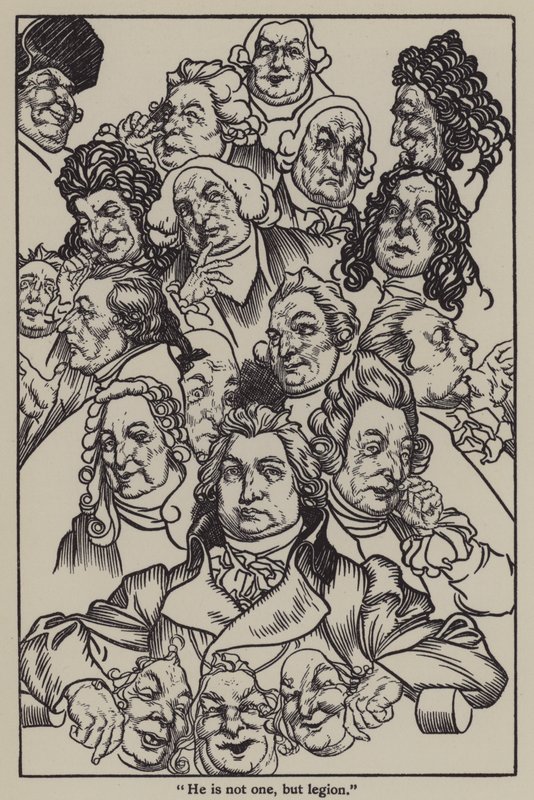 Illustratie voor The Essays of Elia door Charles Lamb door A. Garth Jones