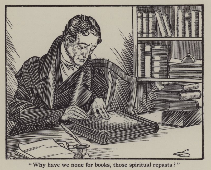Illustratie voor The Essays of Elia door Charles Lamb door A. Garth Jones