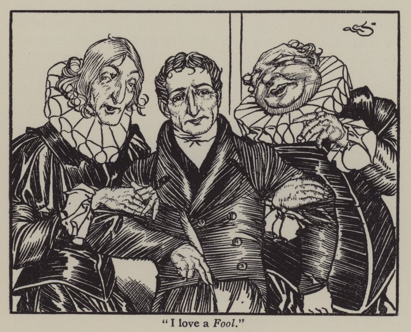 Illustratie voor The Essays of Elia door Charles Lamb door A. Garth Jones