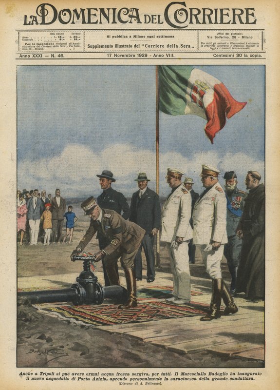 Ook in Tripoli kan men nu vers bronwater krijgen, voor iedereen door Achille Beltrame