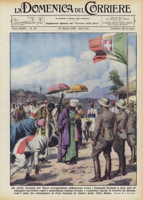 Vanuit vele plaatsen in het heroverde Tigre stromen ze naar de Italiaanse commando