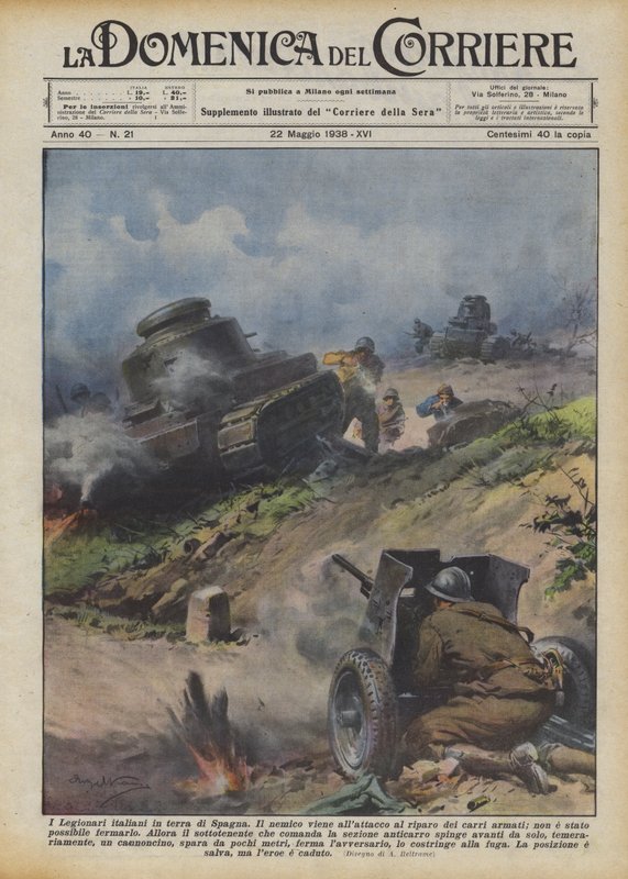 De Italiaanse legioenen in Spanje door Achille Beltrame