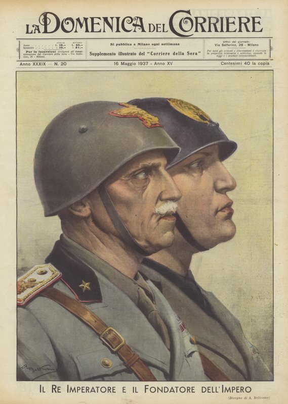 De Keizer-Koning en de Stichter van het Rijk door Achille Beltrame