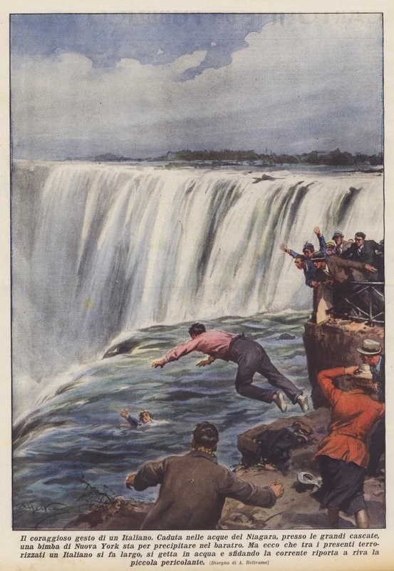 De moedige daad van een Italiaan door Achille Beltrame