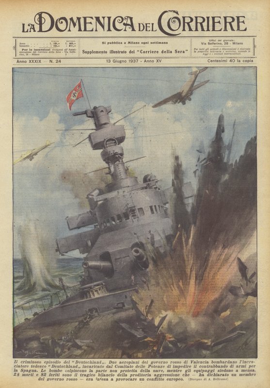 De criminele episode van de Deutschland door Achille Beltrame