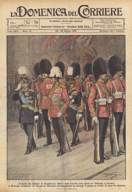 De zoon van de Mikado in Engeland door Achille Beltrame