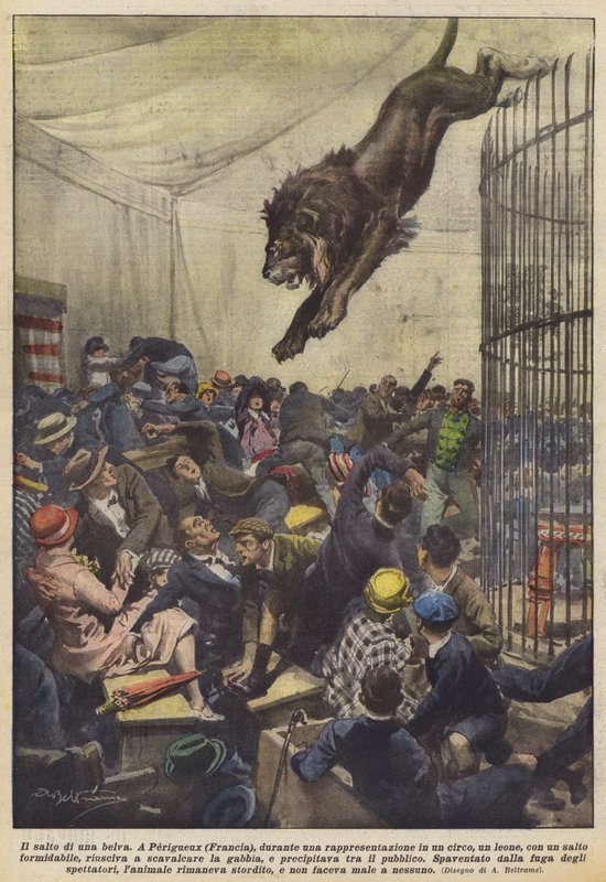 De sprong van een beest door Achille Beltrame