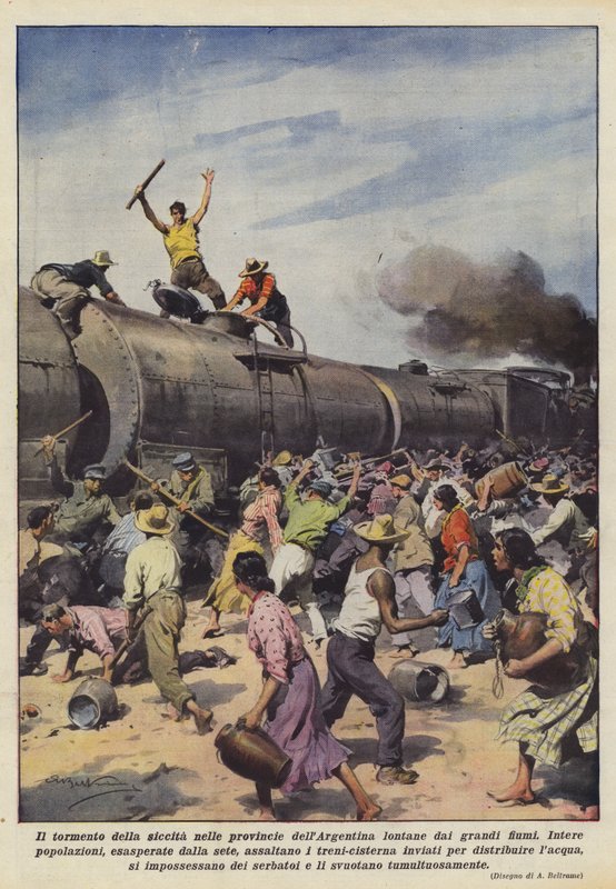 De kwelling van droogte in de provincies van Argentinië ver van de grote rivieren door Achille Beltrame