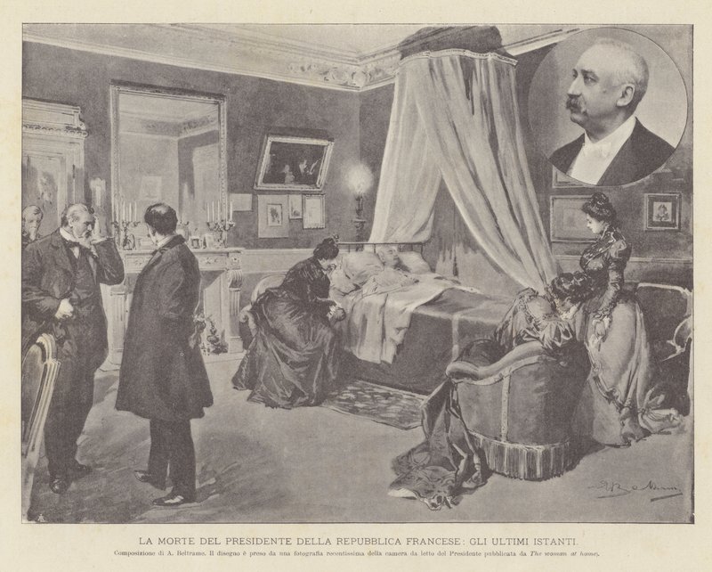 De dood van de president van de Franse Republiek, de laatste momenten door Achille Beltrame