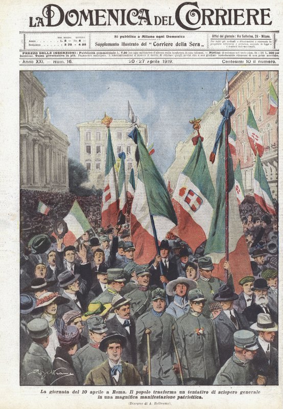 De dag van 10 april in Rome door Achille Beltrame
