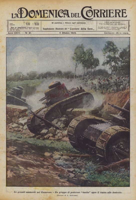 De grote manoeuvres in Canavese door Achille Beltrame