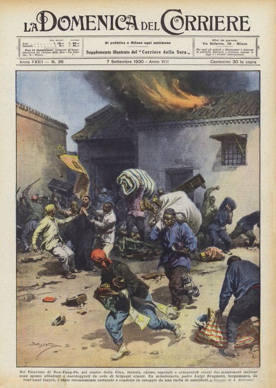 In het vicariaat van Nan-Yang-Fu, in het centrum van China, instituten, kerken, ziekenhuizen en weeshuizen... door Achille Beltrame