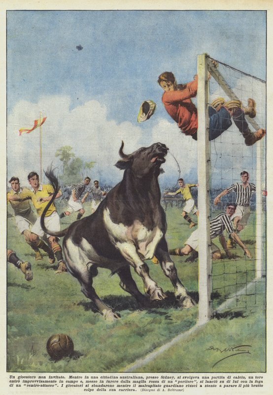 Een ongenodigde speler door Achille Beltrame