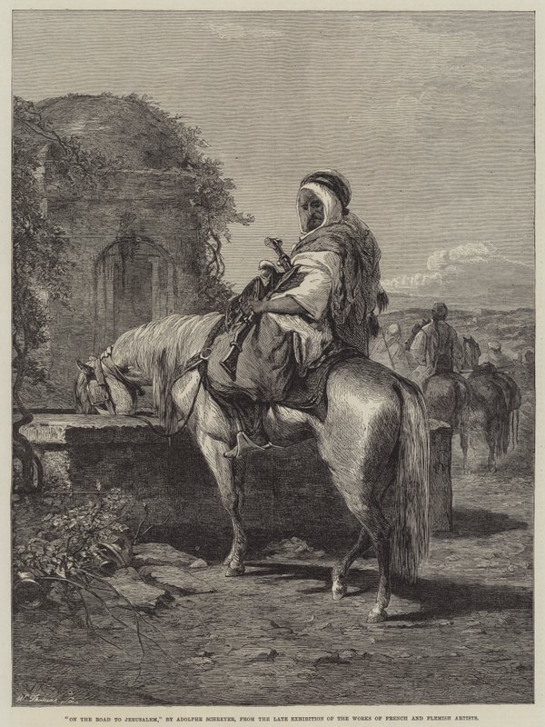 Op weg naar Jeruzalem door Adolf Schreyer