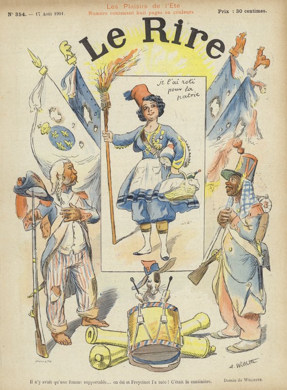 Illustratie voor Le Rire door Adolphe Leon Willette