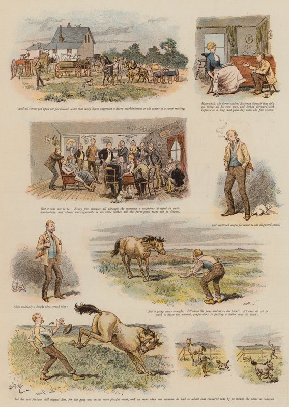 Schoonheid in het verre noorden (chromolitho) door Adrien Emmanuel Marie