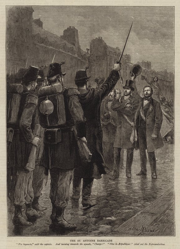 Illustratie voor De Geschiedenis van een Misdaad, door Victor Hugo door Adrien Emmanuel Marie