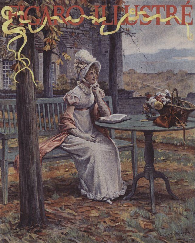Herfst. Omslag van Le Figaro Illustre, november 1894 door Adrien Moreau