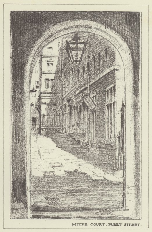 Mitre Court, Fleet Street door Alan Stapleton
